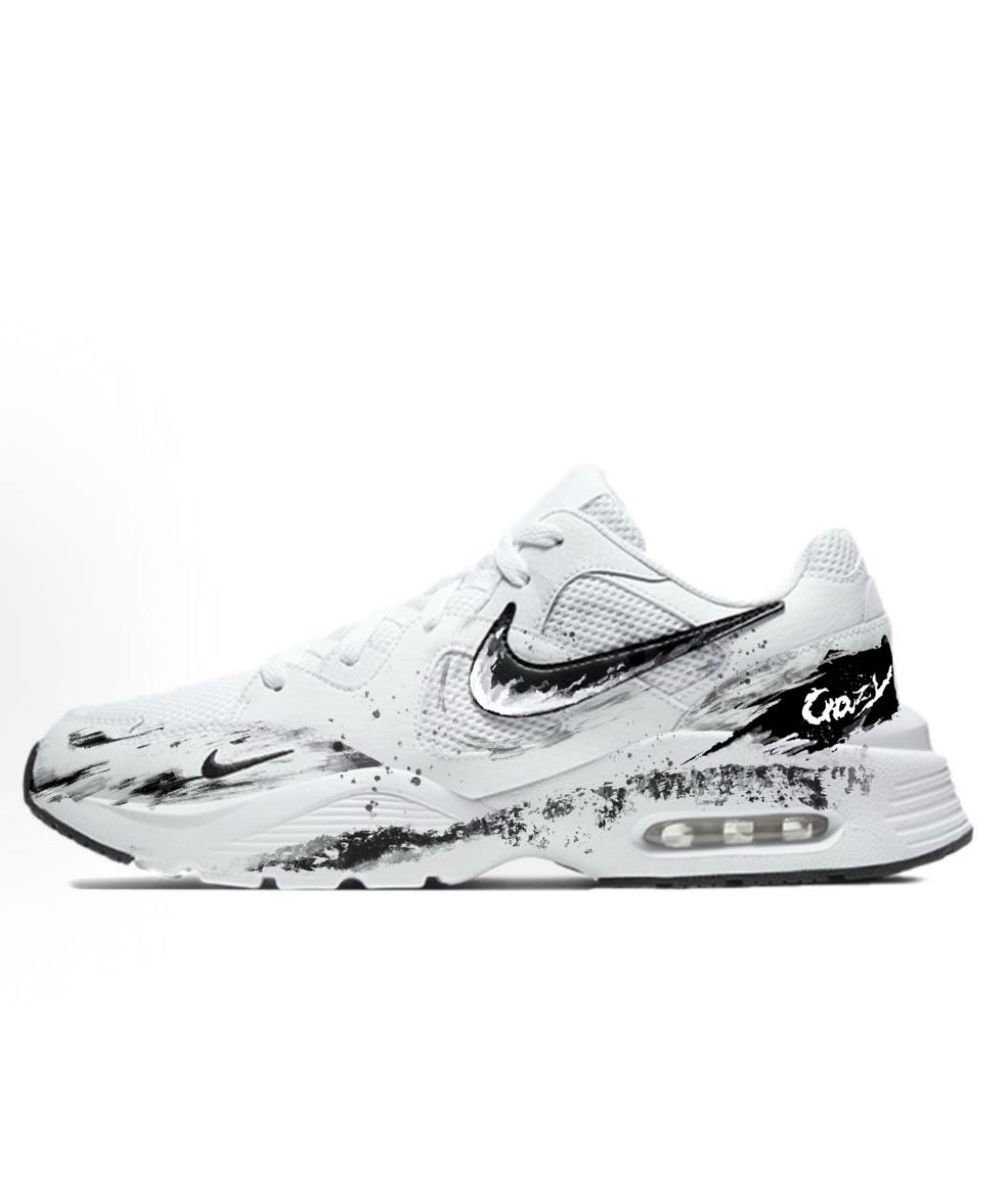 NIKE Белые кожаные низкие кроссовки / кеды, фото 2