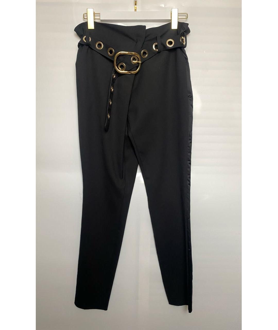 PIERRE BALMAIN Черные шерстяные брюки узкие, фото 7