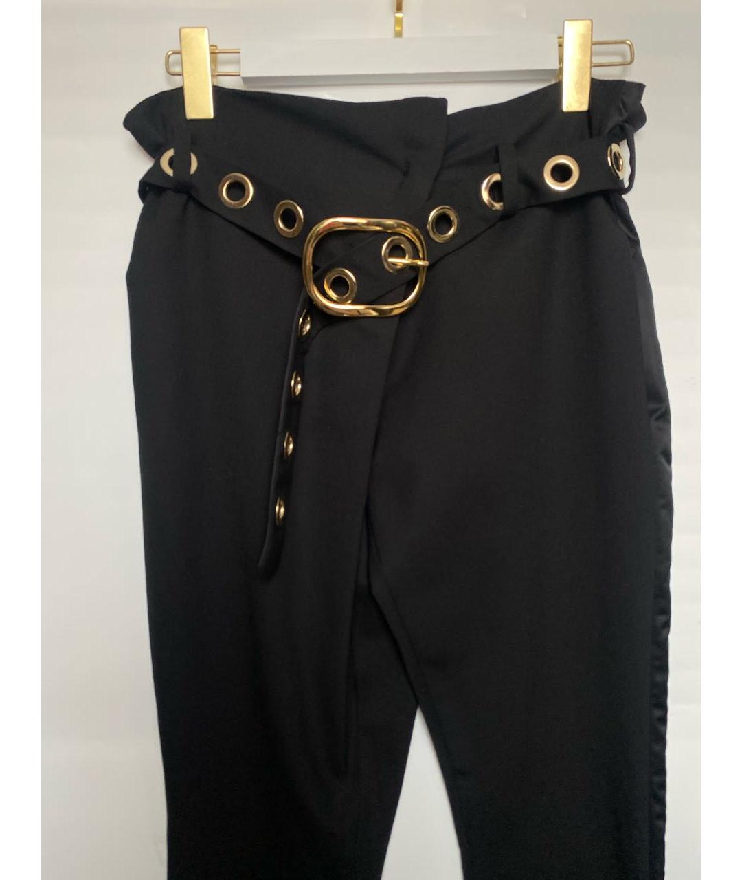 PIERRE BALMAIN Черные шерстяные брюки узкие, фото 4