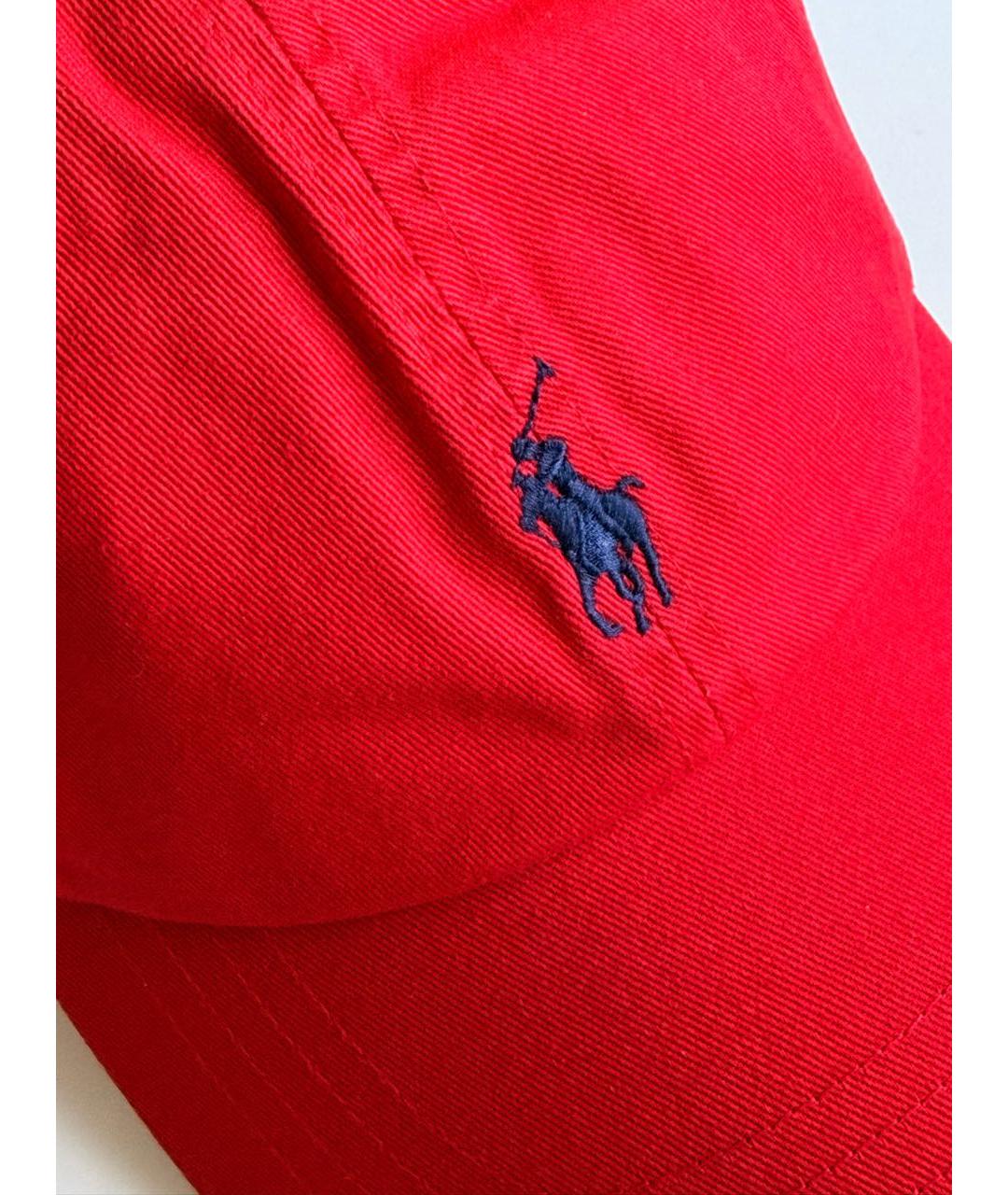 POLO RALPH LAUREN Красная хлопковая кепка, фото 4