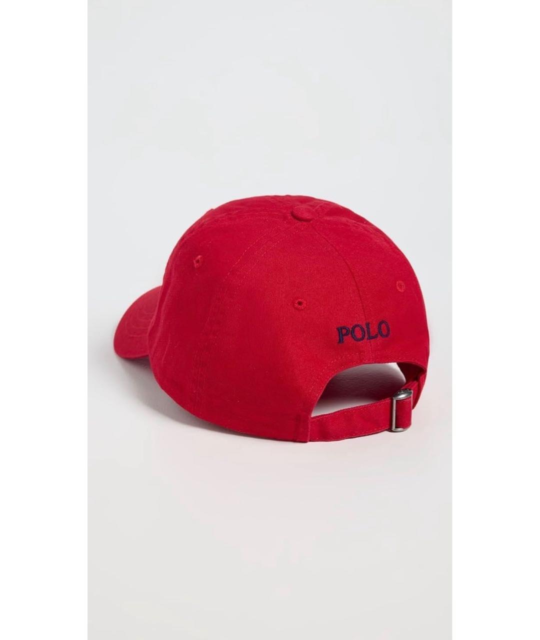 POLO RALPH LAUREN Красная хлопковая кепка, фото 3