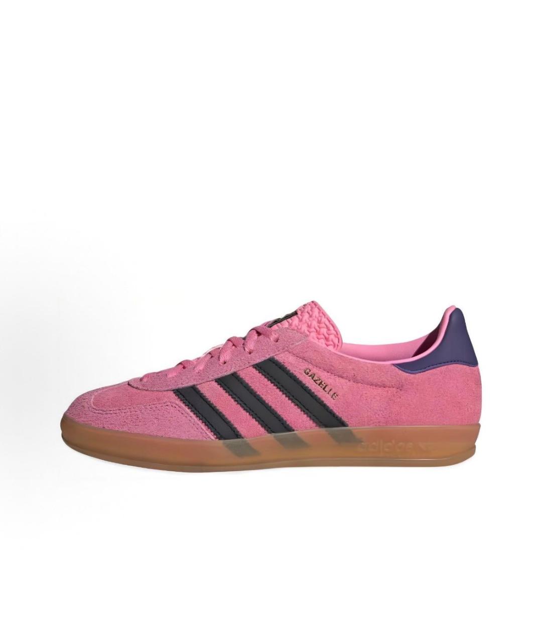 ADIDAS Розовые замшевые кроссовки, фото 3