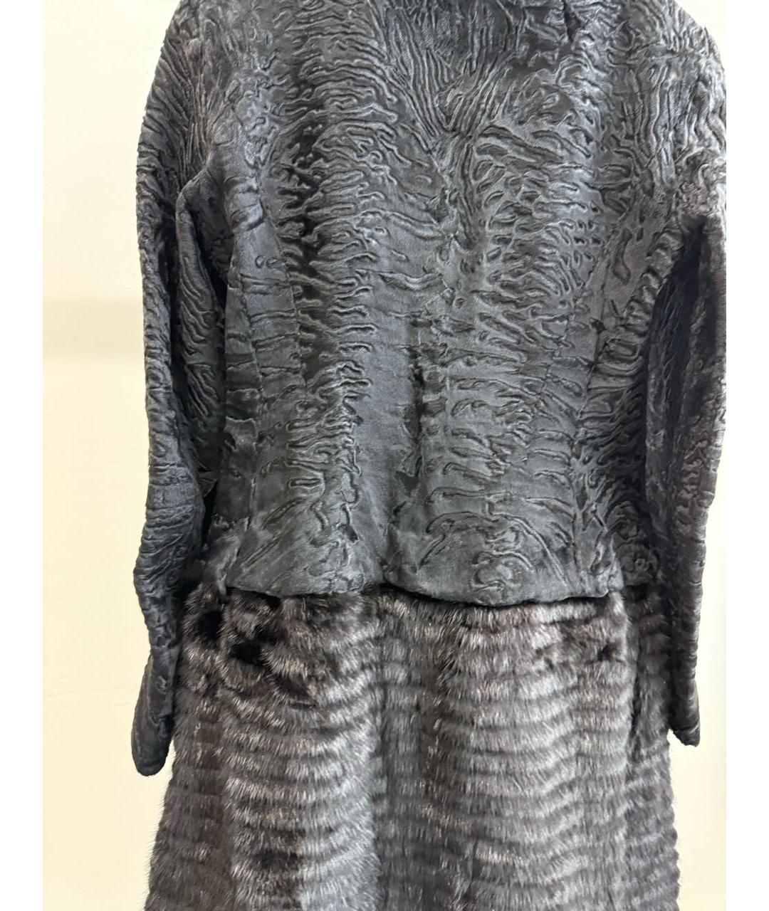 CHRISTIAN DIOR Черная меховая шуба, фото 4