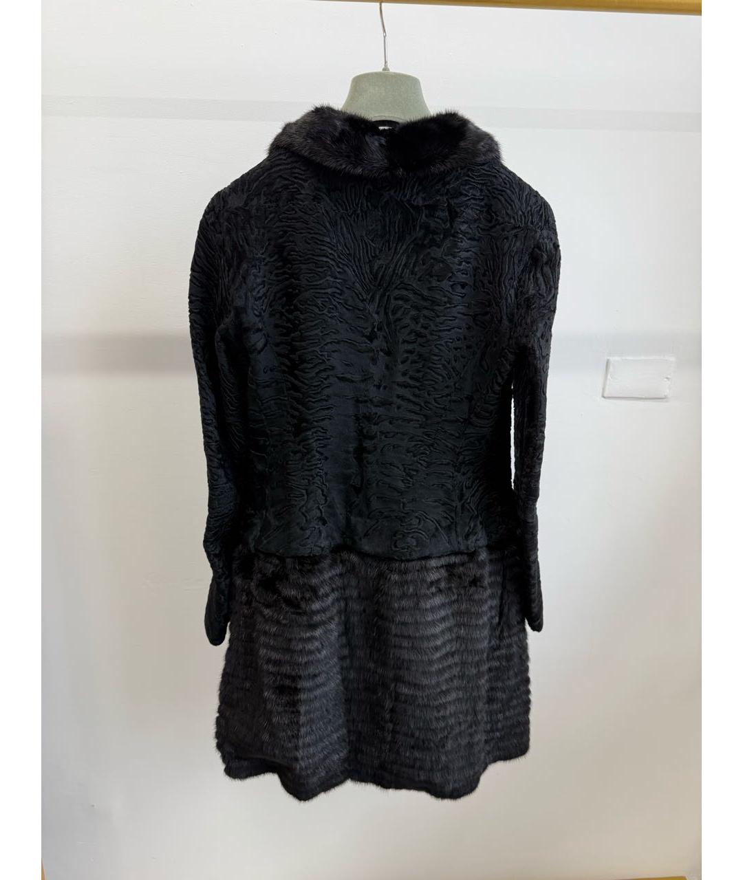 CHRISTIAN DIOR Черная меховая шуба, фото 2