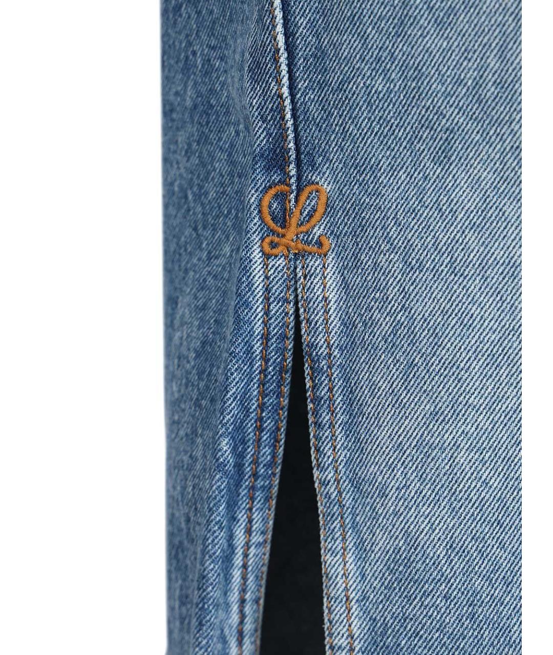 LOEWE Синие хлопковые прямые джинсы, фото 6
