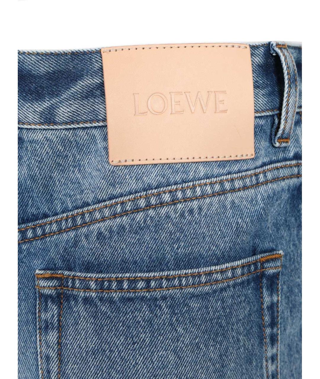 LOEWE Синие хлопковые прямые джинсы, фото 7