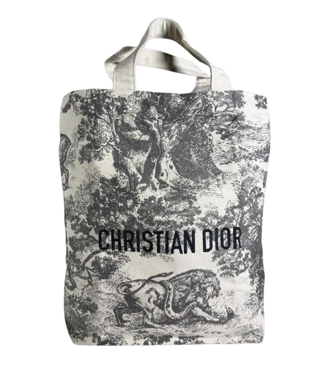 CHRISTIAN DIOR Серая сумка тоут, фото 1