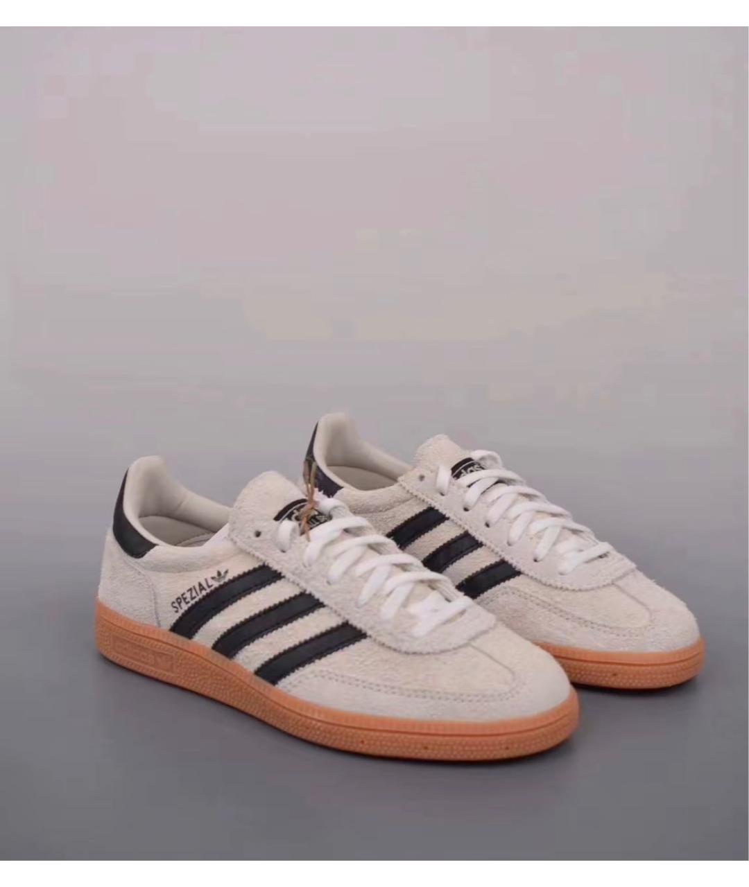ADIDAS Бежевые замшевые кроссовки, фото 2