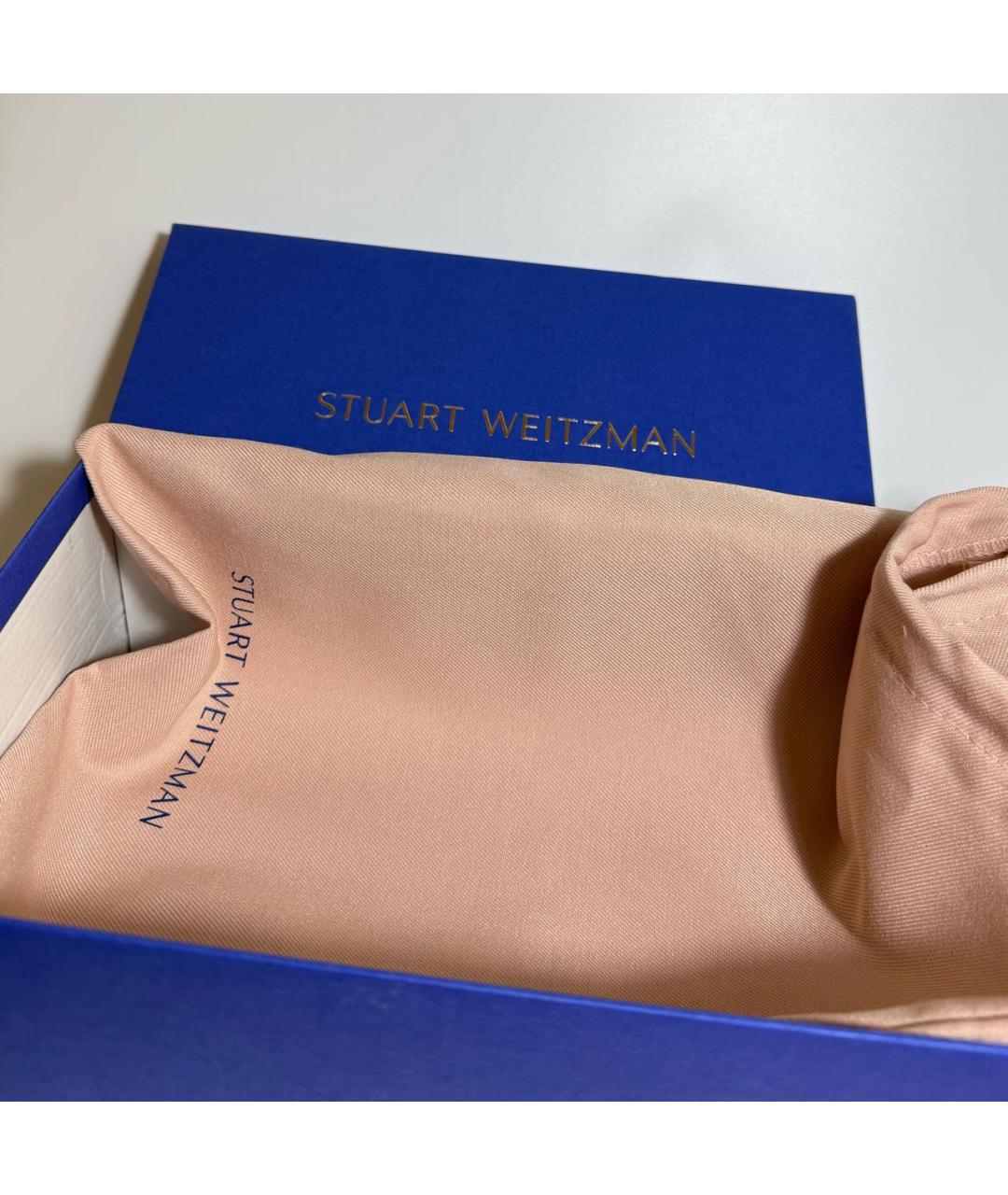 STUART WEITZMAN Черные кожаные балетки, фото 5