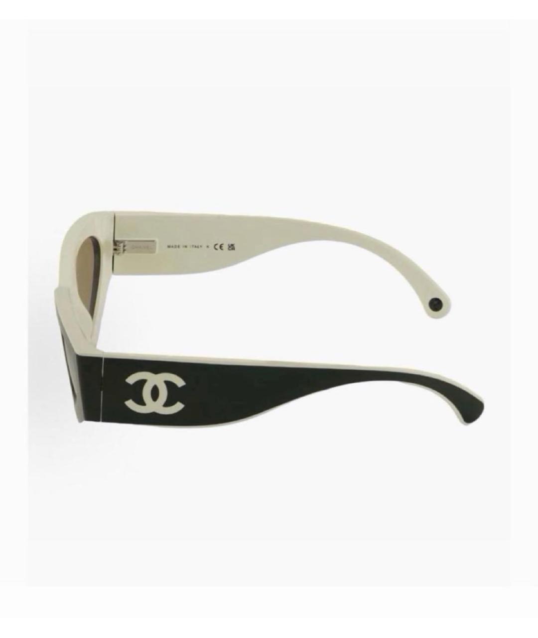 CHANEL Черные пластиковые солнцезащитные очки, фото 2