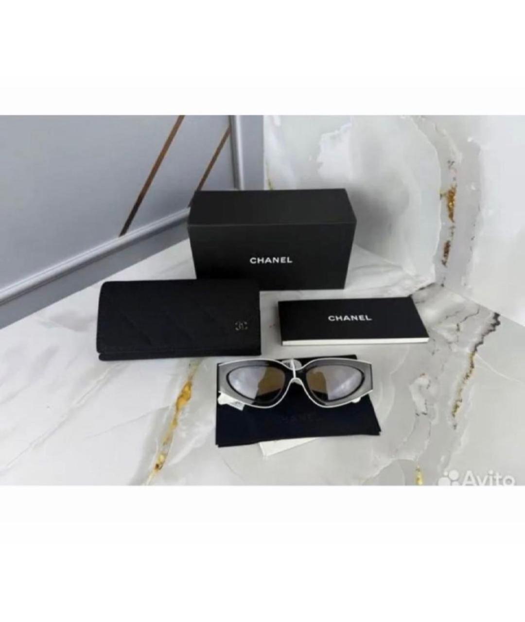 CHANEL Черные пластиковые солнцезащитные очки, фото 5