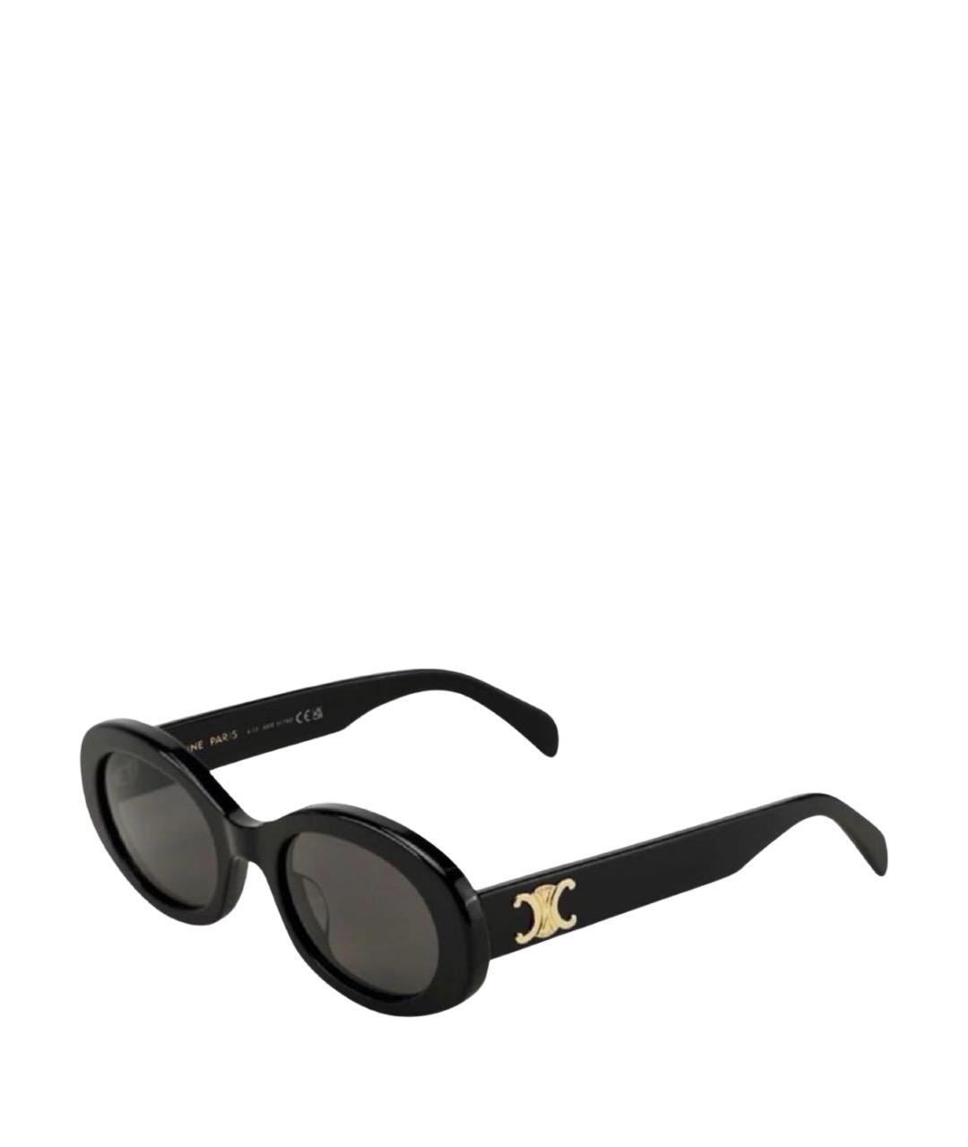 CELINE Черные пластиковые солнцезащитные очки, фото 1