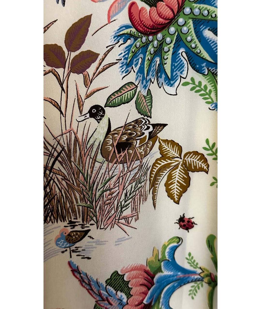 ETRO Бежевая шелковая рубашка, фото 5