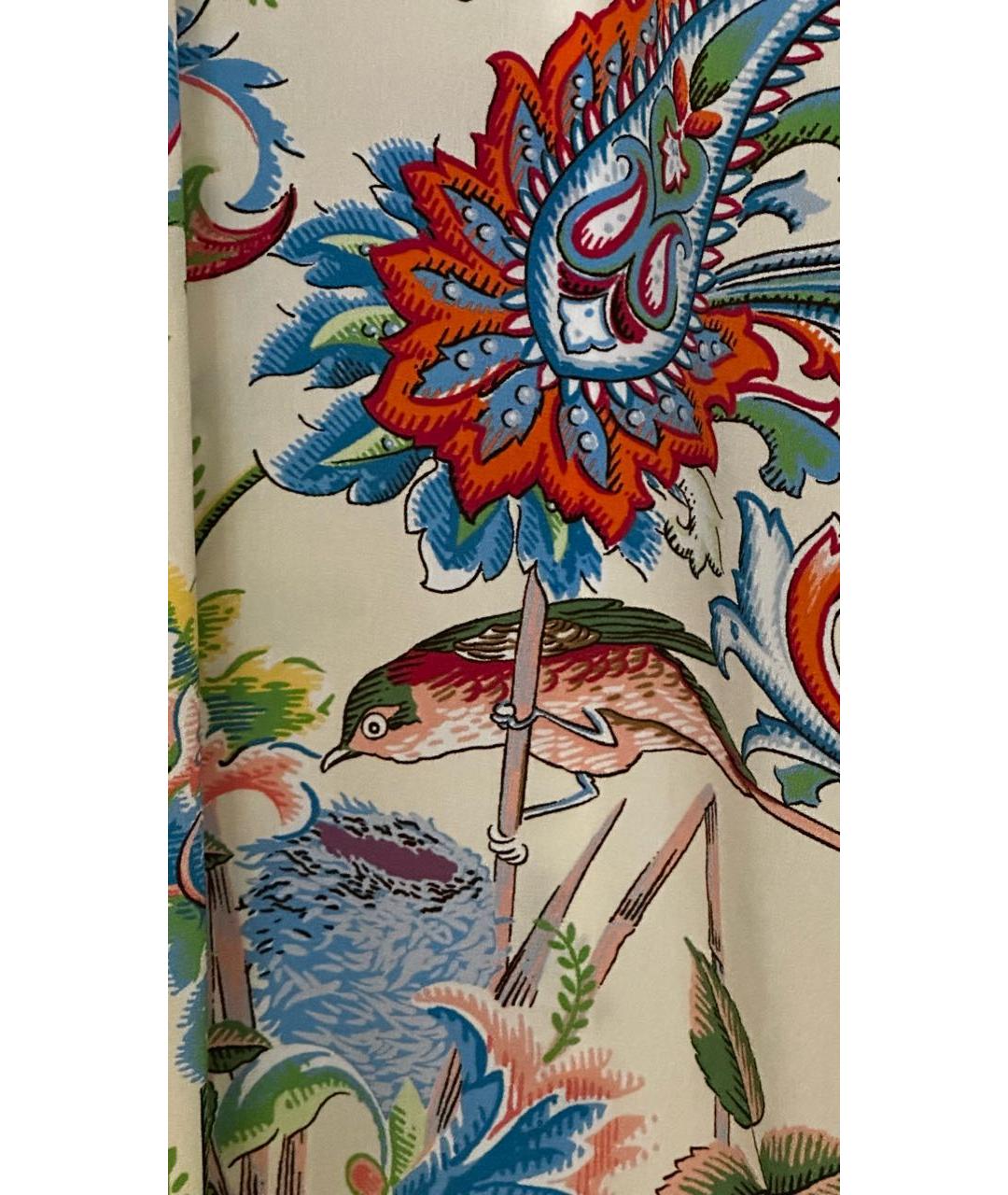ETRO Бежевая шелковая рубашка, фото 4