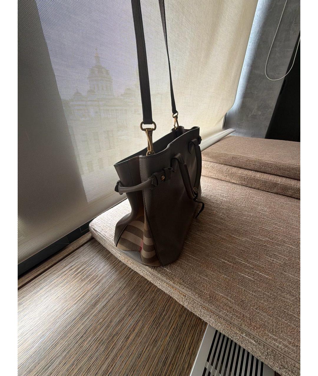 BURBERRY Розовая кожаная сумка через плечо, фото 8