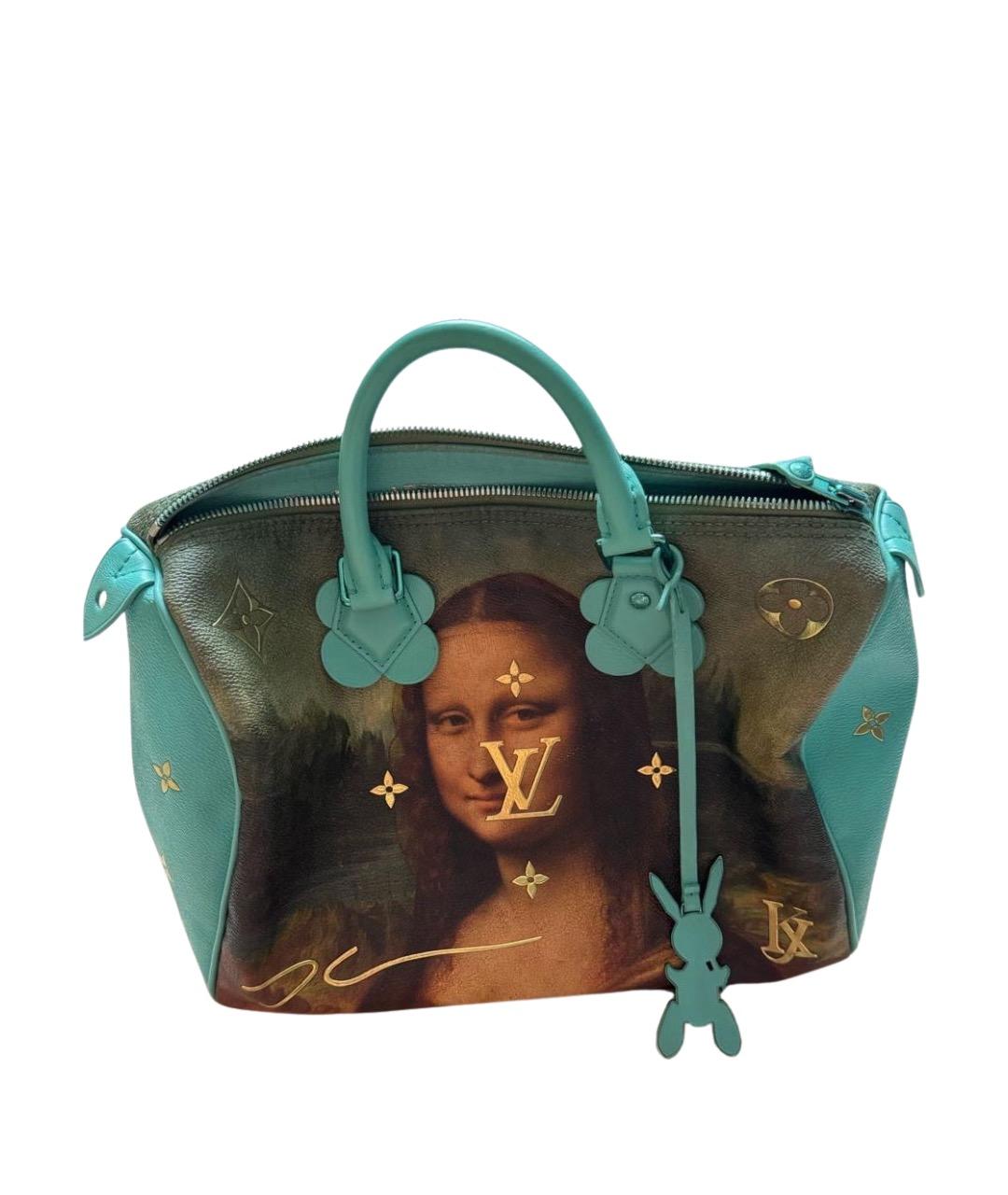 LOUIS VUITTON Бирюзовая сумка с короткими ручками, фото 1
