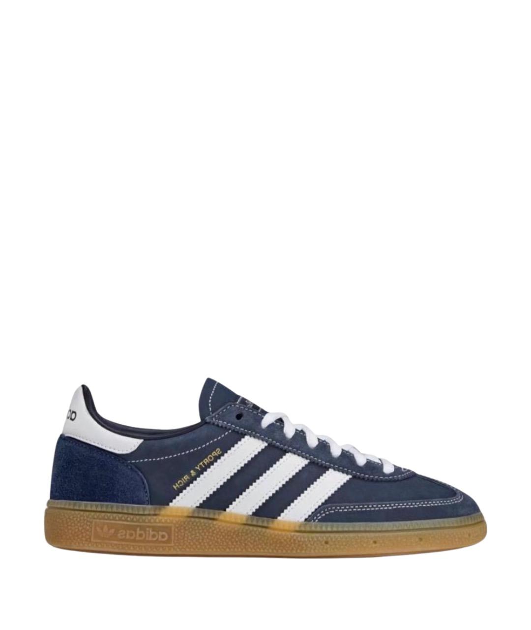 ADIDAS Темно-синие замшевые кроссовки, фото 1