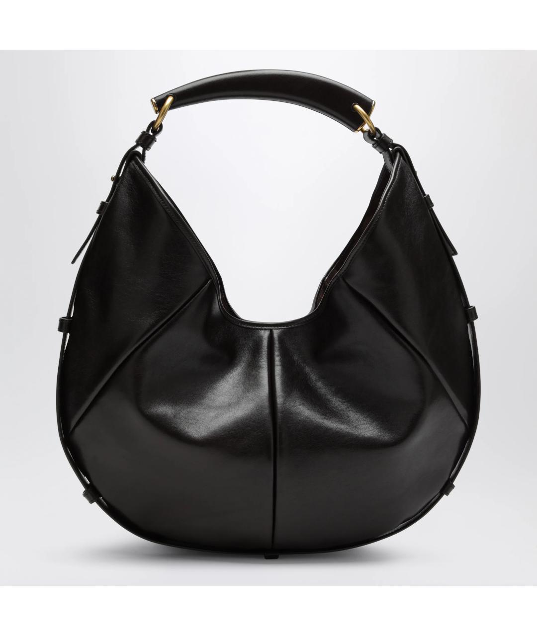 SAINT LAURENT Коричневая кожаная сумка через плечо, фото 2