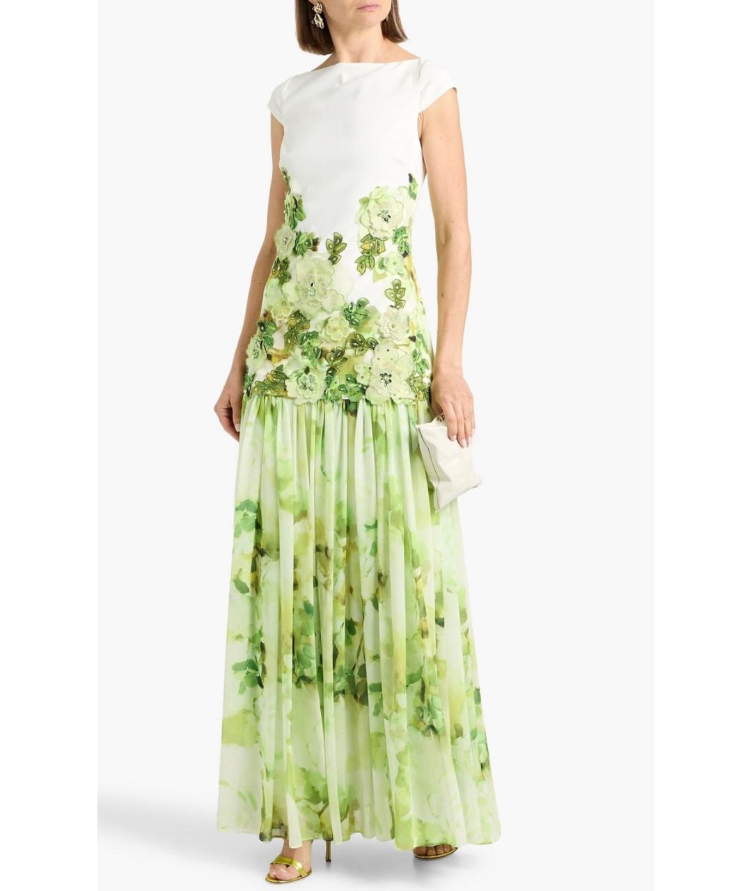 BADGLEY MISCHKA Зеленое полиэстеровое платье, фото 2