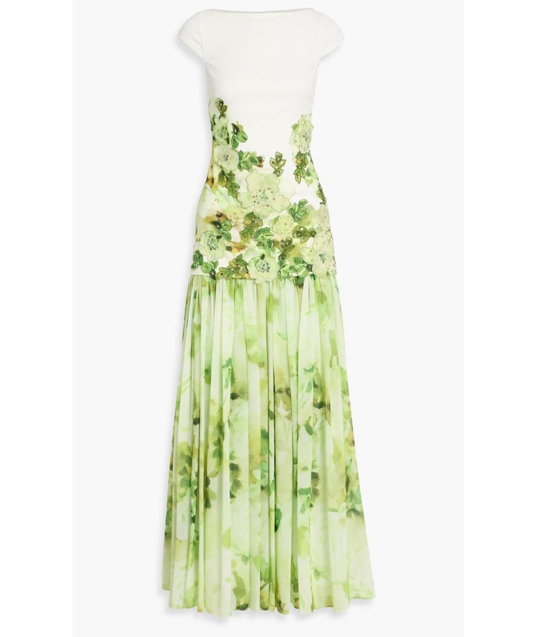 BADGLEY MISCHKA Зеленое полиэстеровое платье, фото 4