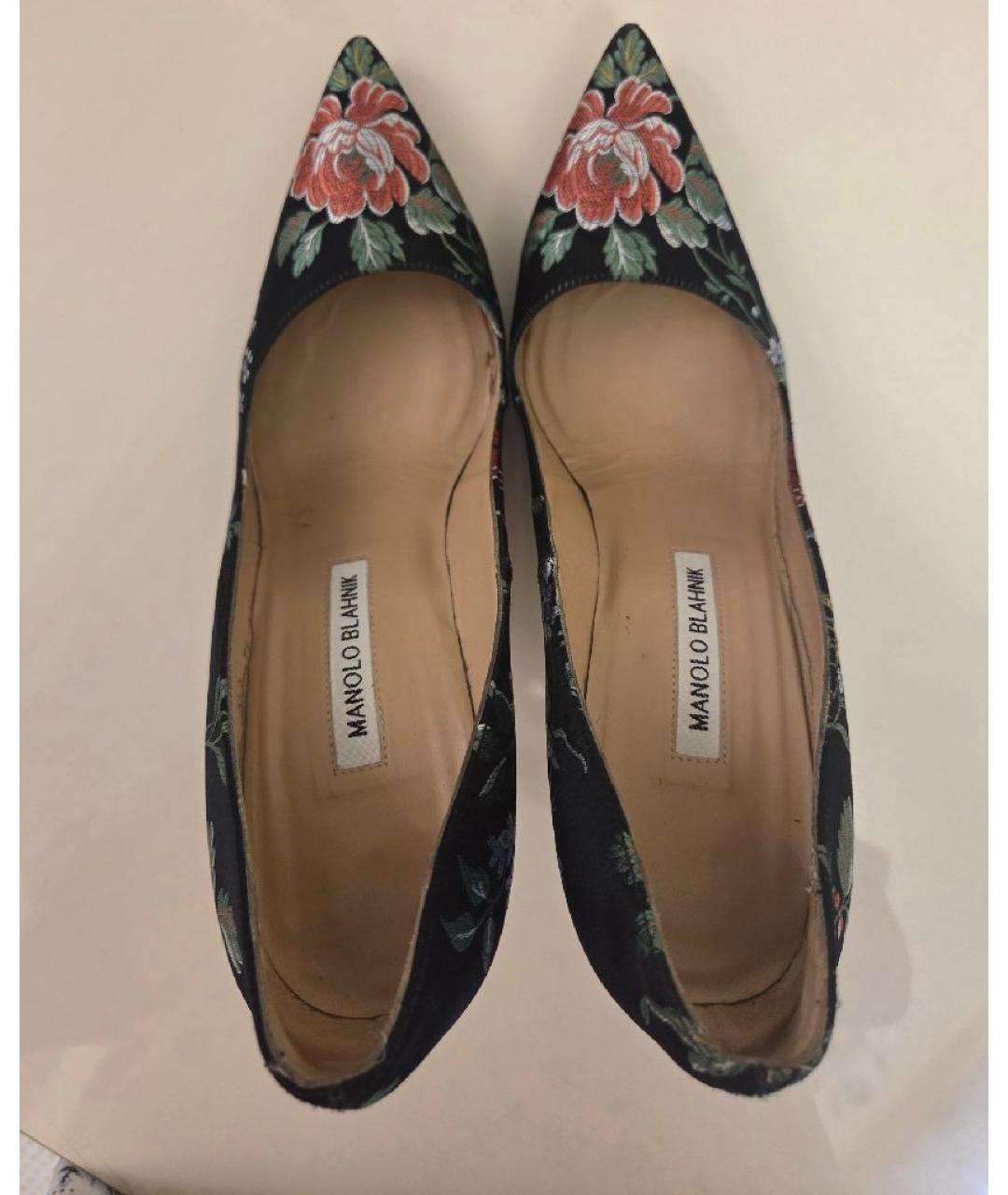 MANOLO BLAHNIK Мульти текстильные туфли, фото 3