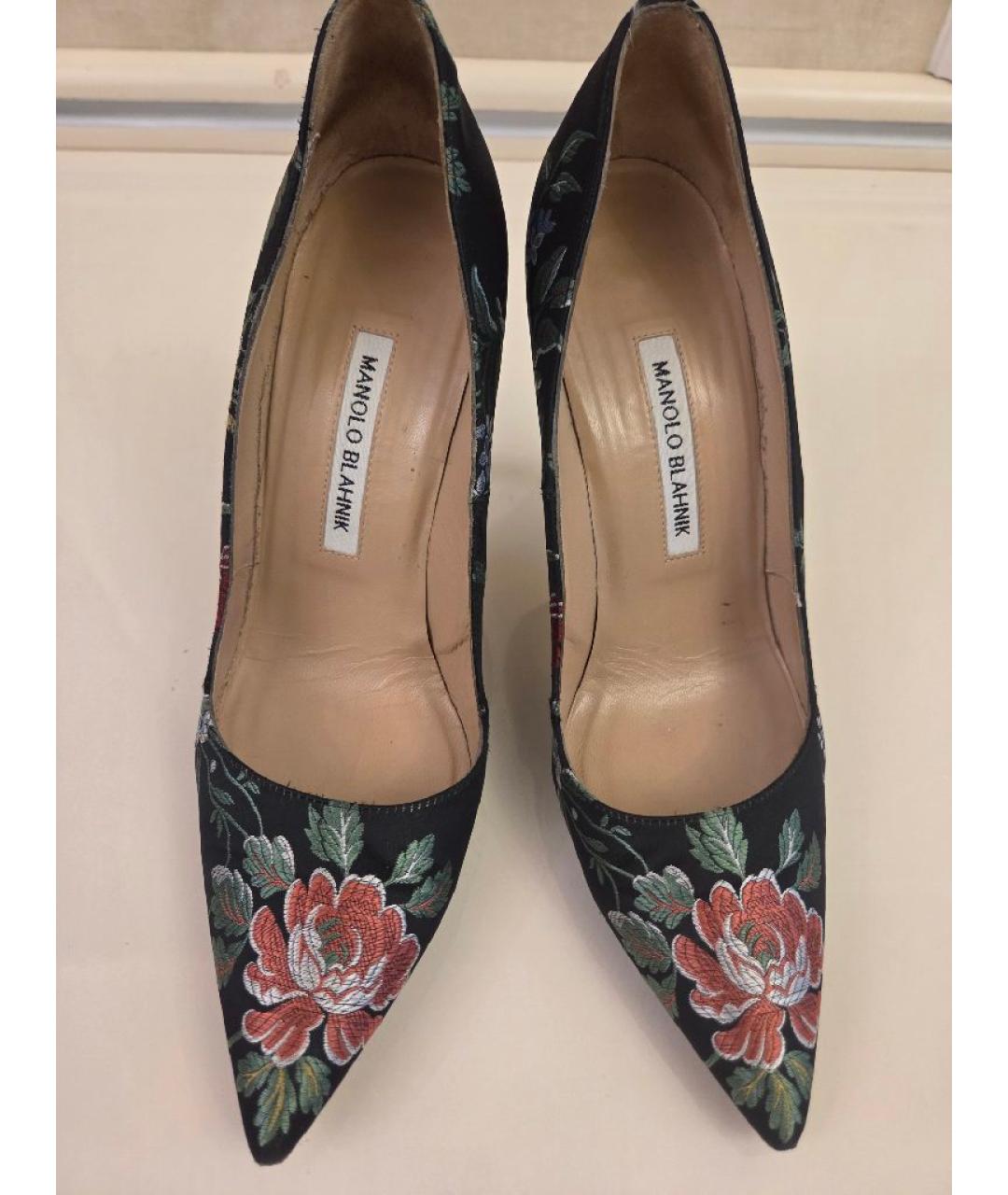 MANOLO BLAHNIK Мульти текстильные туфли, фото 2