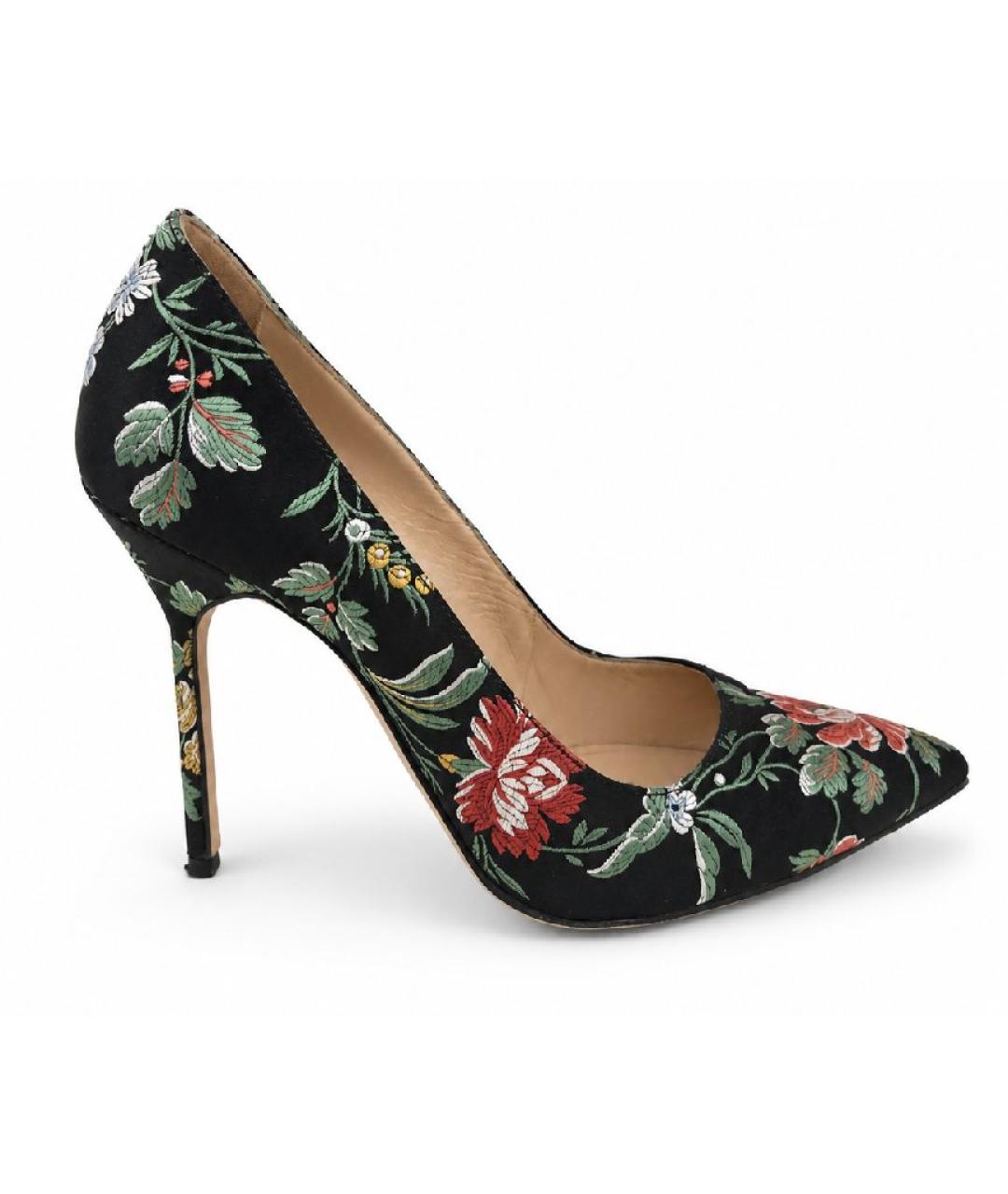 MANOLO BLAHNIK Мульти текстильные туфли, фото 7