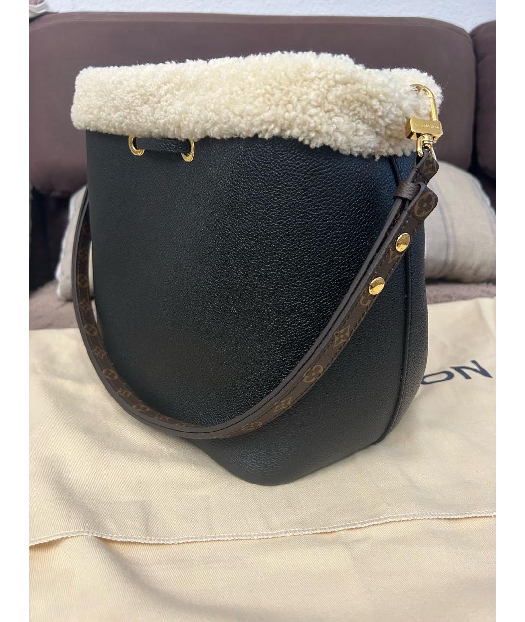 LOUIS VUITTON Коричневая кожаная сумка тоут, фото 3