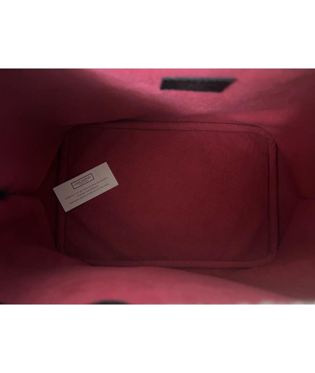 LOUIS VUITTON Коричневая кожаная сумка тоут, фото 8