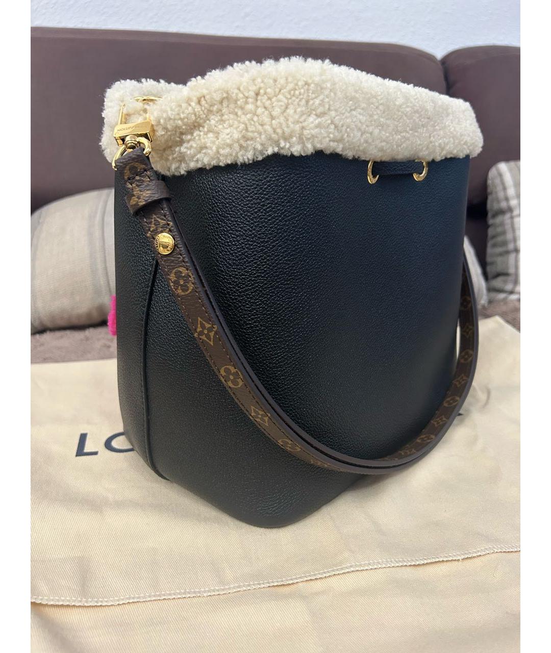 LOUIS VUITTON Коричневая кожаная сумка тоут, фото 4