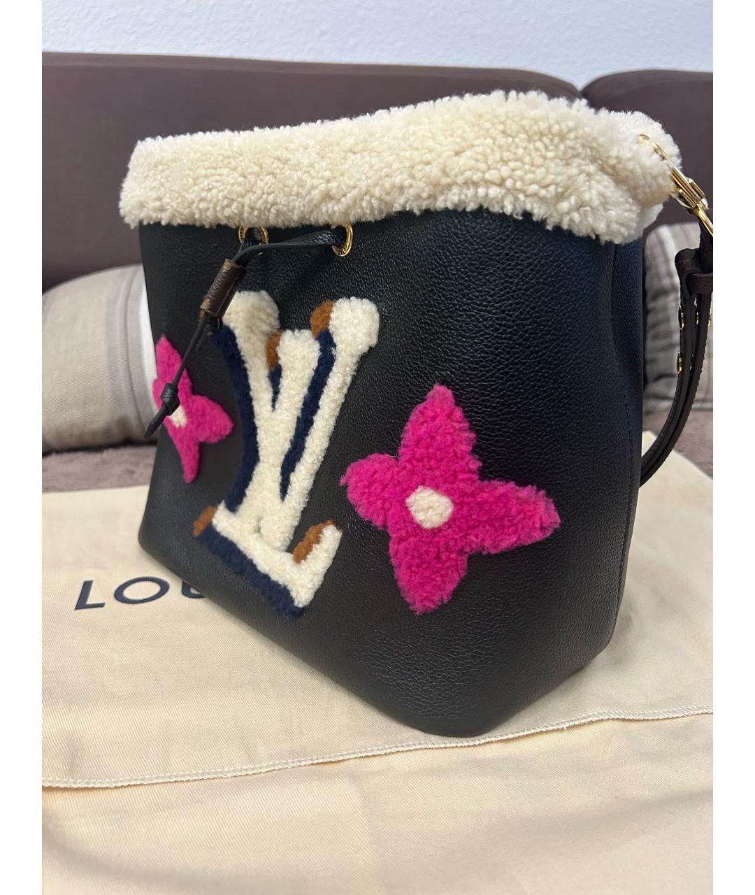 LOUIS VUITTON Коричневая кожаная сумка тоут, фото 5
