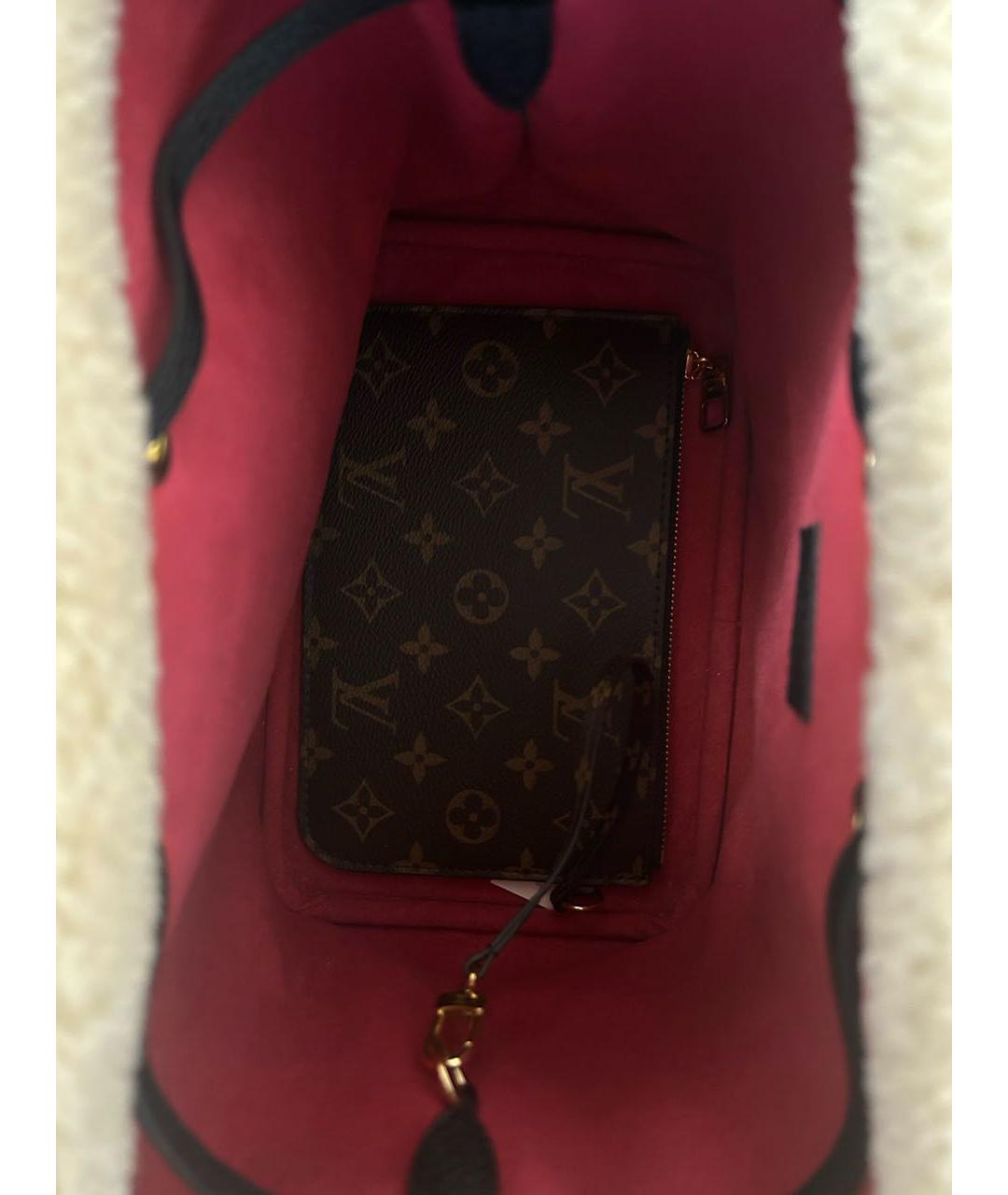 LOUIS VUITTON Коричневая кожаная сумка тоут, фото 6