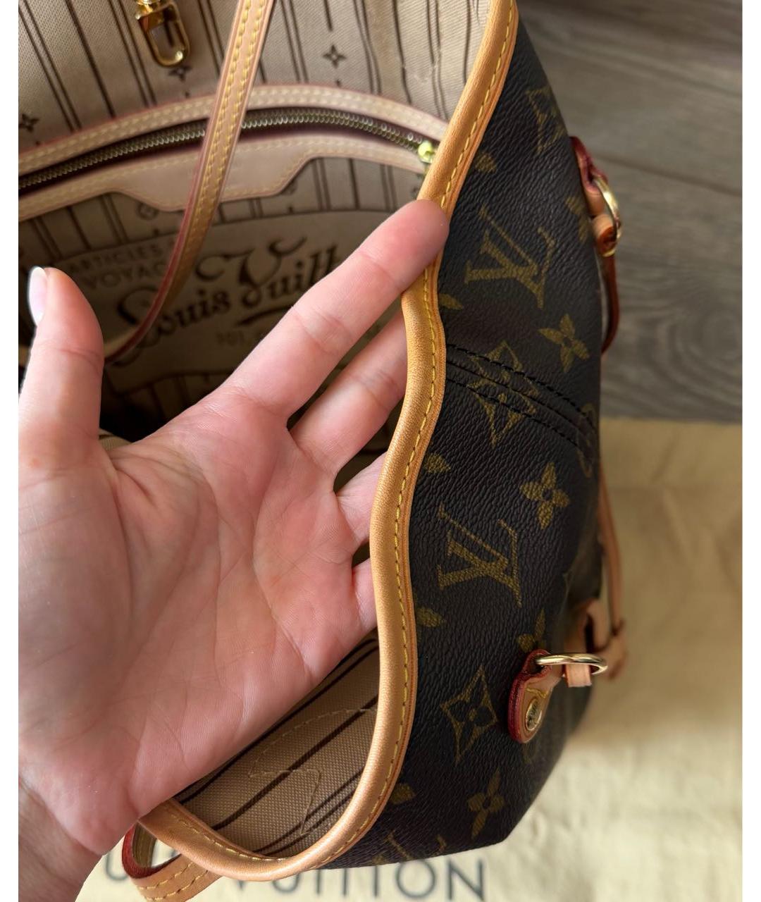 LOUIS VUITTON Коричневая сумка тоут, фото 6