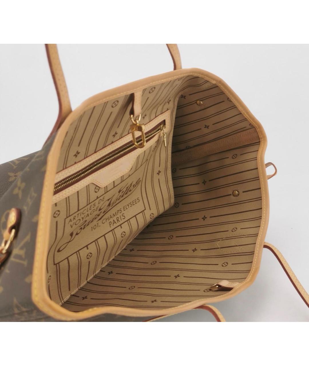 LOUIS VUITTON Коричневая сумка тоут, фото 4