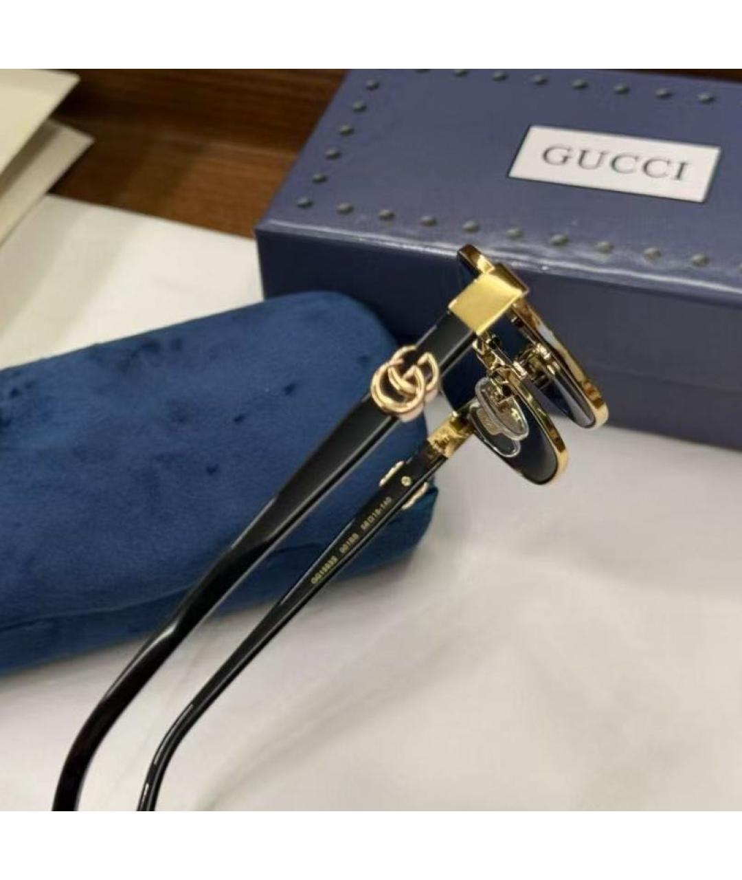 GUCCI Черные пластиковые солнцезащитные очки, фото 8