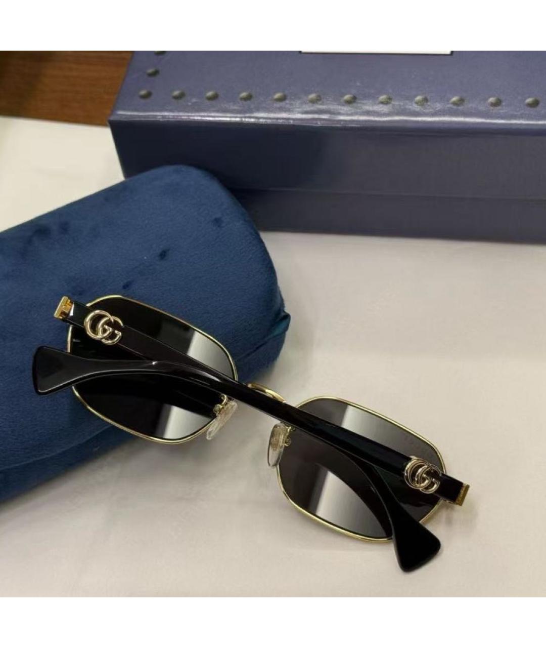 GUCCI Черные пластиковые солнцезащитные очки, фото 7