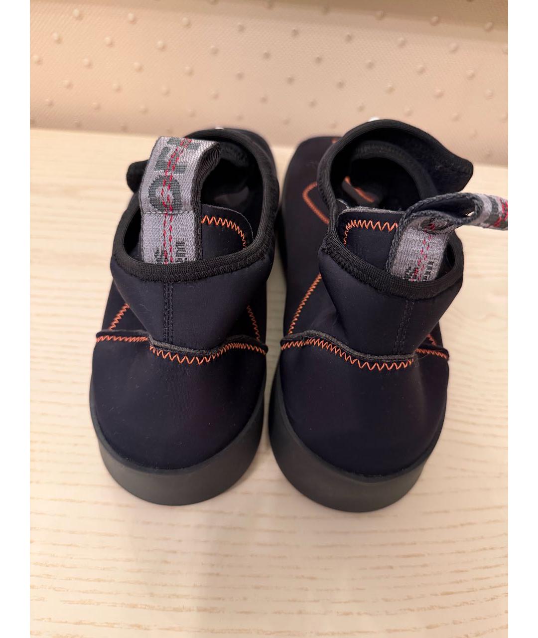 OFF-WHITE Черные замшевые высокие кроссовки / кеды, фото 5