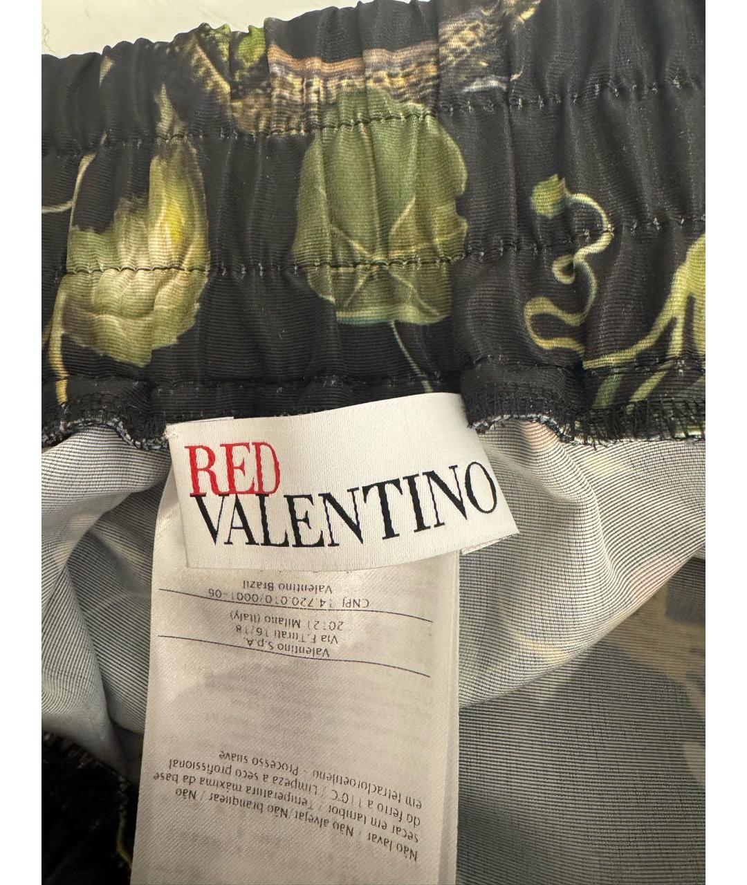 RED VALENTINO Черная полиэстеровая юбка мини, фото 3