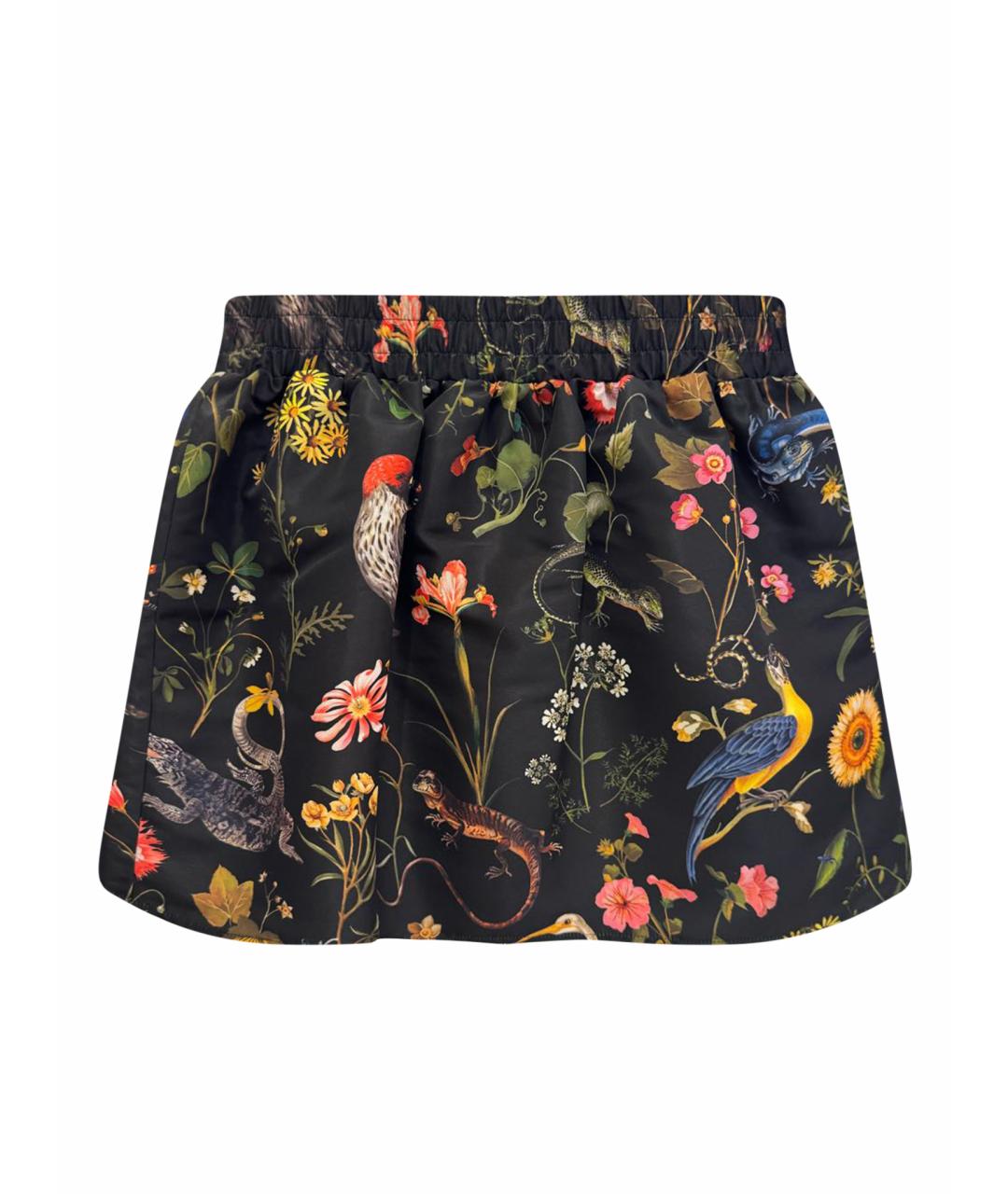 RED VALENTINO Черная полиэстеровая юбка мини, фото 1
