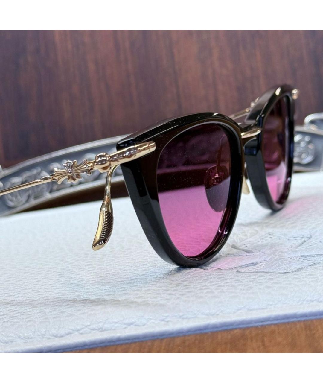 CHROME HEARTS Черные пластиковые солнцезащитные очки, фото 5