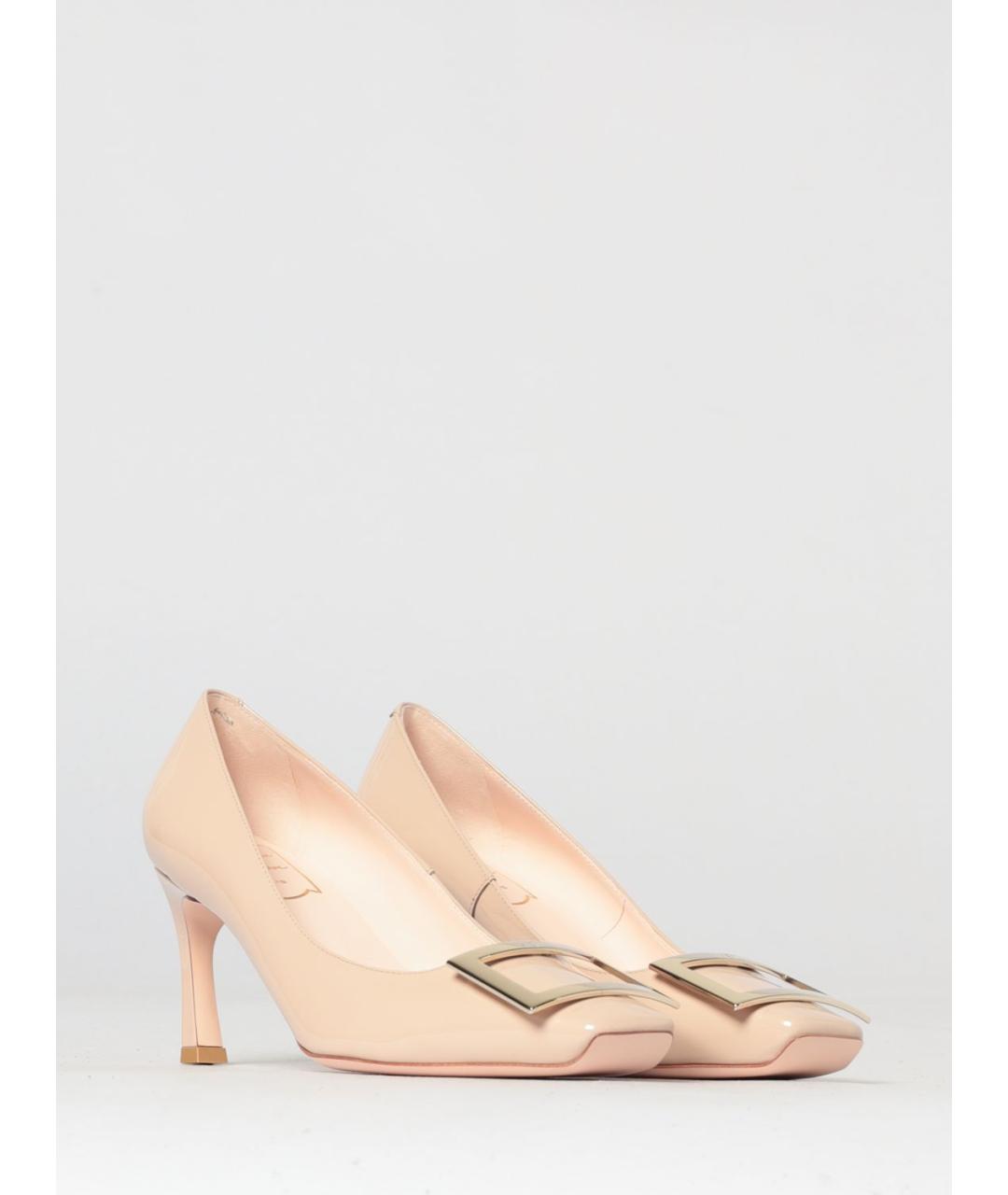 ROGER VIVIER Бежевые кожаные туфли, фото 2