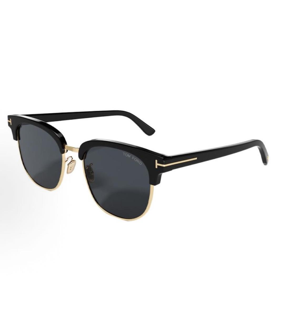 TOM FORD Черные пластиковые солнцезащитные очки, фото 8