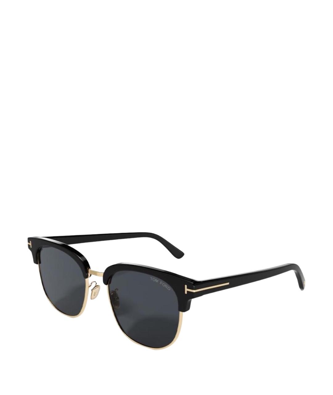 TOM FORD Черные пластиковые солнцезащитные очки, фото 1