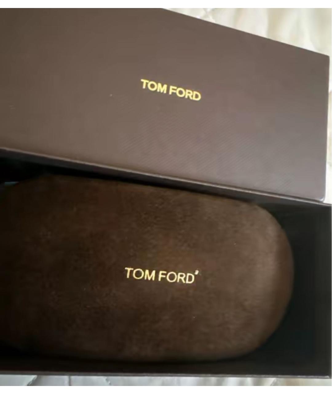 TOM FORD Черные пластиковые солнцезащитные очки, фото 7