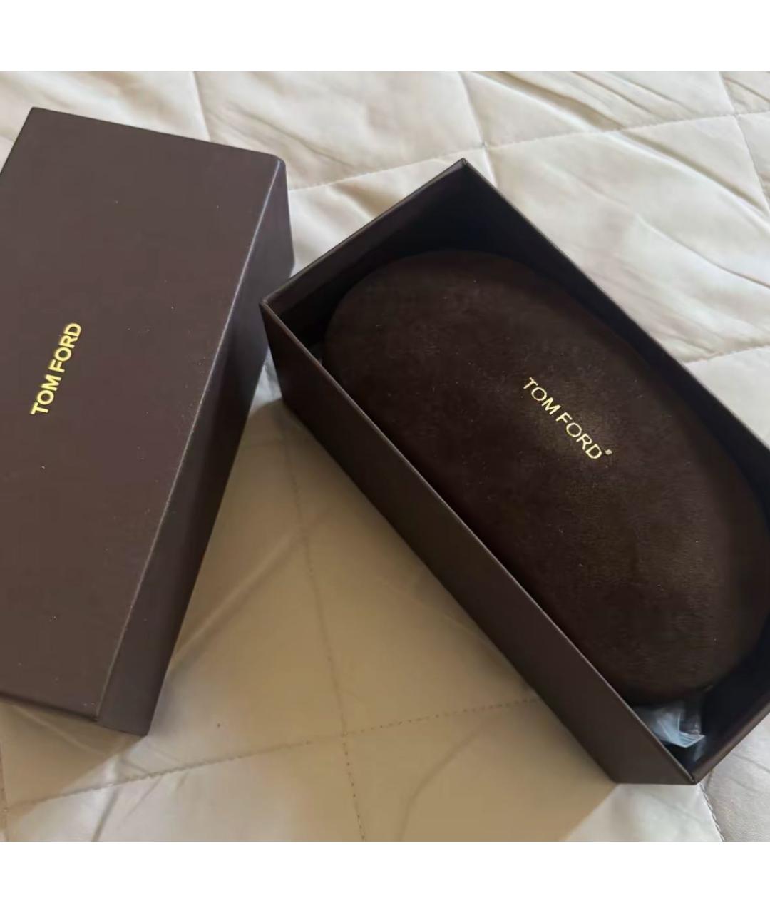 TOM FORD Черные пластиковые солнцезащитные очки, фото 6