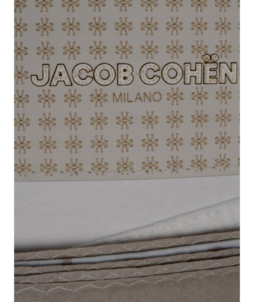 JACOB COHEN Белые хлопковые повседневные брюки, фото 3
