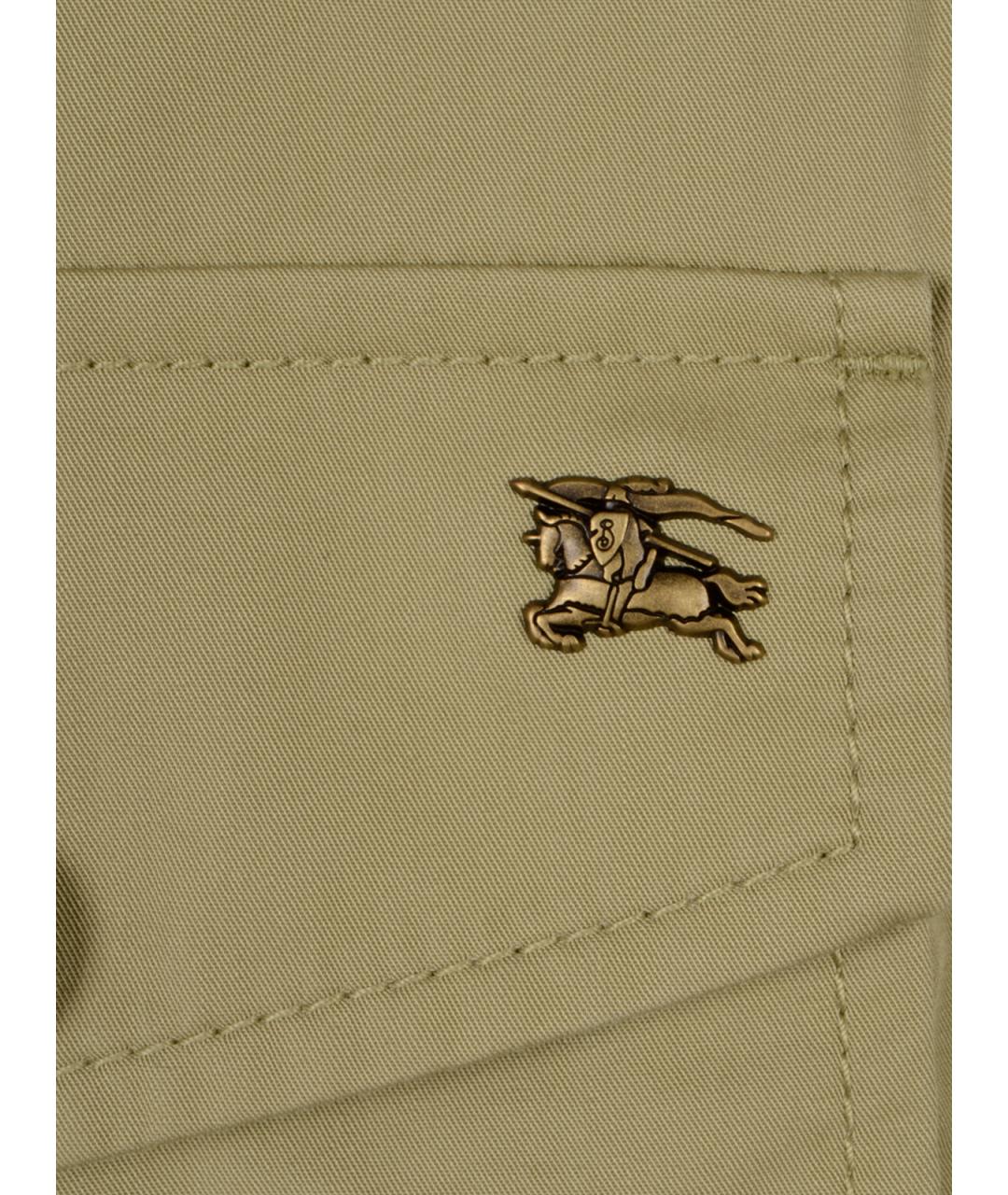 BURBERRY Бежевая хлопковая куртка, фото 3