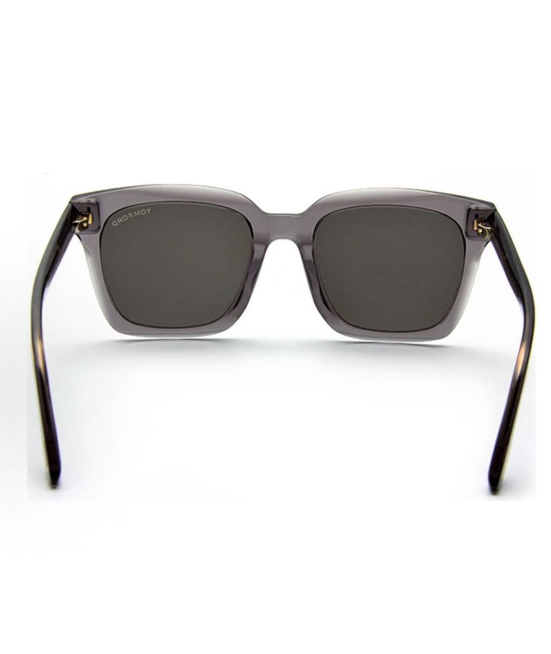 TOM FORD Серые пластиковые солнцезащитные очки, фото 3