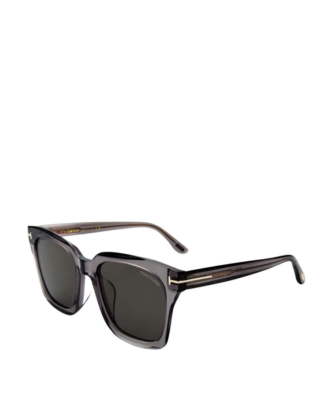 TOM FORD Серые пластиковые солнцезащитные очки, фото 1