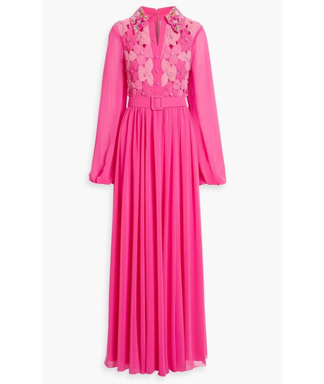 BADGLEY MISCHKA Розовое полиэстеровое платье, фото 4